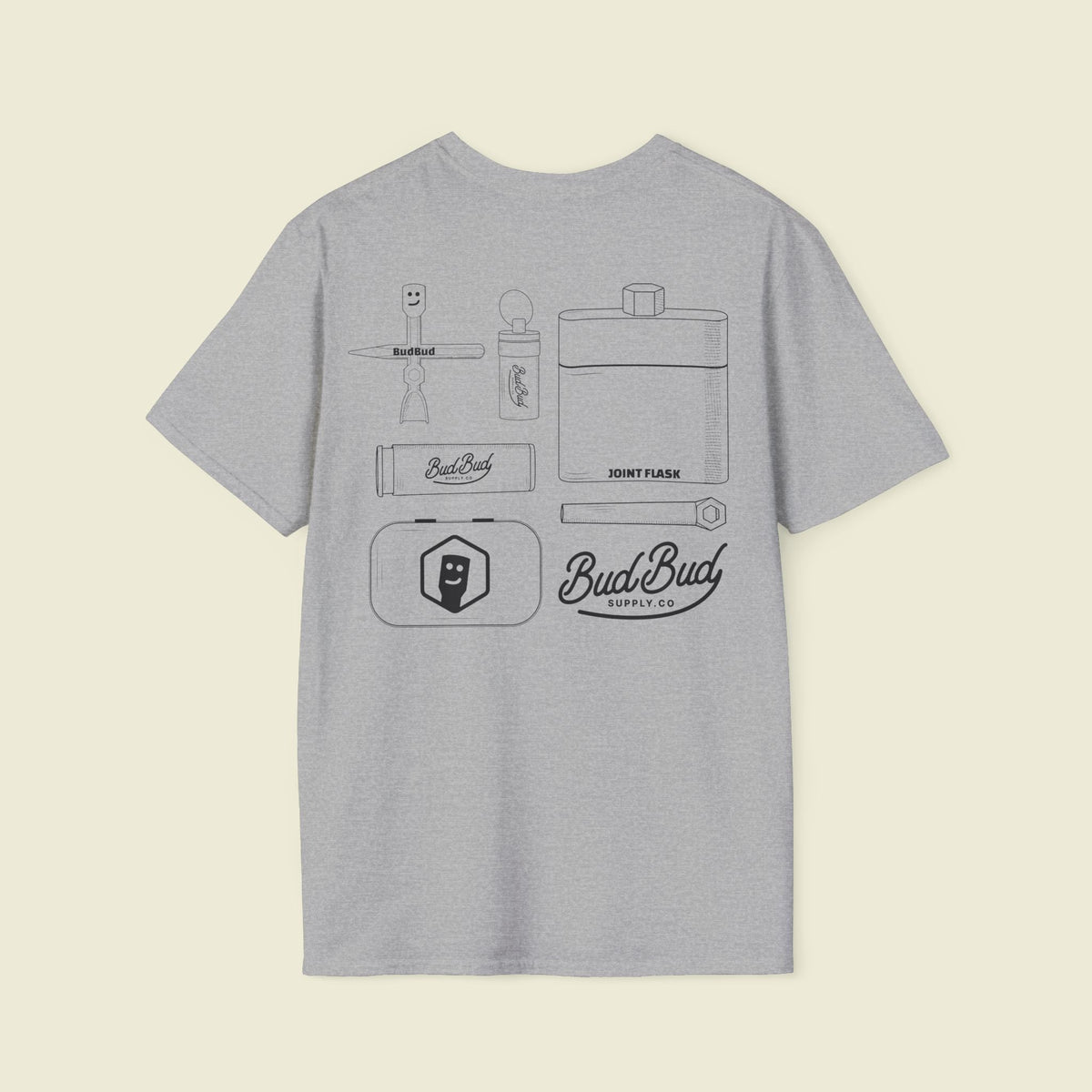 Campout Diagram T-shirt - BudBud Supply Co.