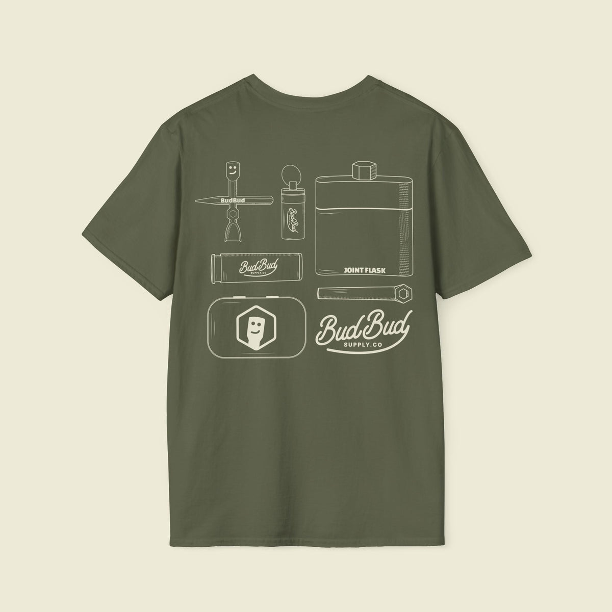 Campout Diagram T-shirt - BudBud Supply Co.