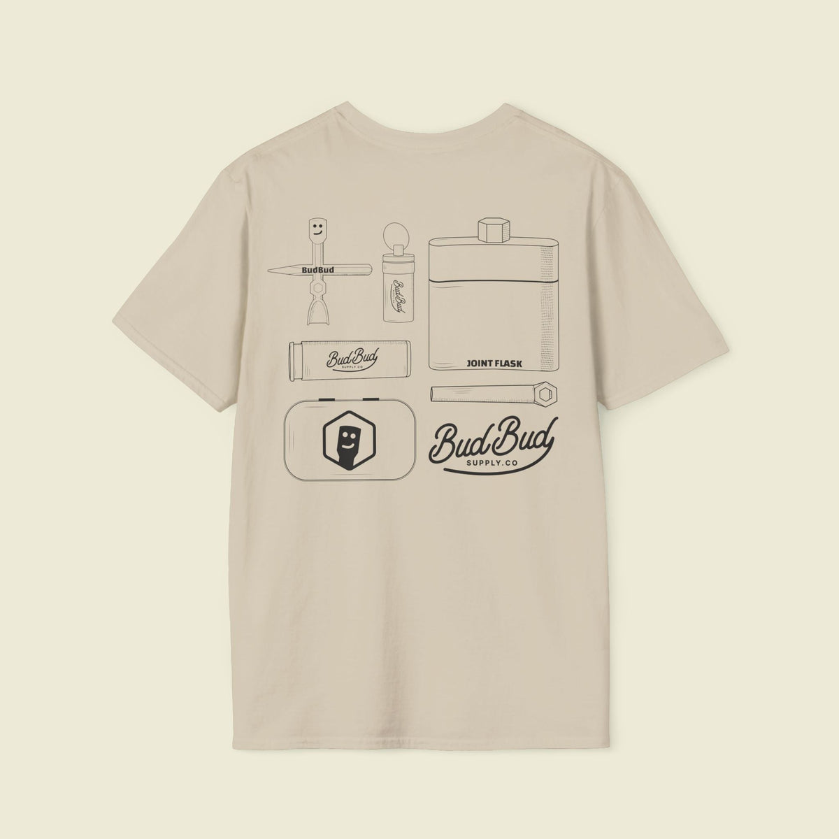 Campout Diagram T-shirt - BudBud Supply Co.